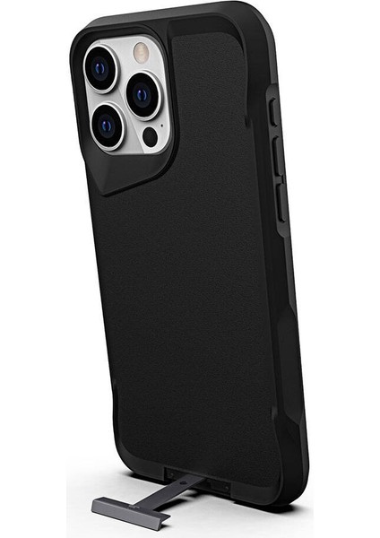 iPhone 15 Pro Kılıf Airbag Kenarlı T-Max Mat Standlı Kılıf