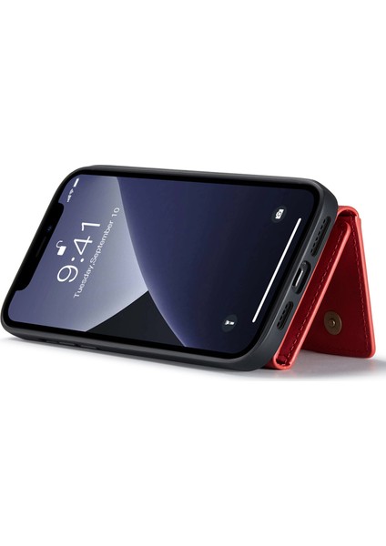 Iphone 14 Pro Max Için 6.7 Inç Manyetik Emilim Çıkarılabilir Cüzdan/kickstand-Red ile Giyim Dayanıklı Koruyucu Telefon Kılıfı (Yurt Dışından) modelleri
