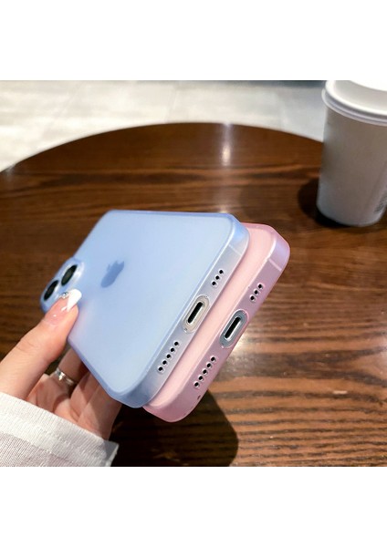 Iphone 14 Için Slim Matte Case Tpu Hassas Kesim Yumuşak Geri Koruyucu Telefon Kapak Pembe (Yurt Dışından)