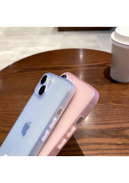 Iphone 14 Için Slim Matte Case Tpu Hassas Kesim Yumuşak Geri Koruyucu Telefon Kapak Pembe (Yurt Dışından)