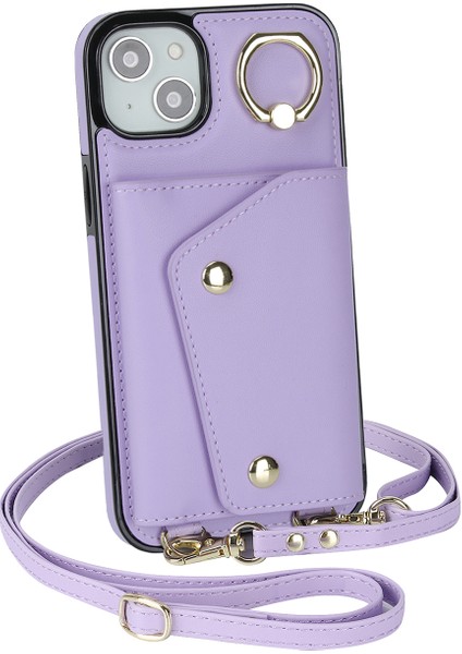 Iphone 14 Için Ring Kickstand Case Plus Fermuar Cüzdanı Pu Deri Kaplamalı Tpu Cep Telefonu Kapak Morası (Yurt Dışından) fırsatları