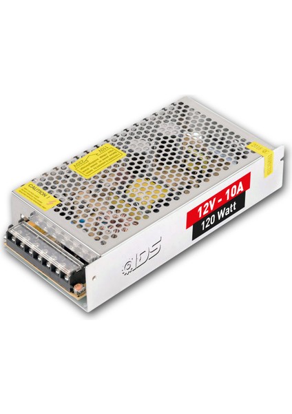 - 12V 10A Metal Kasa Adaptör - Profesyonel Tam Yük