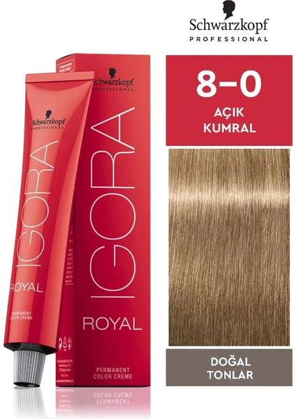 Igora Royal Saç Boyası 8-0 Açık Kumral 60 ml