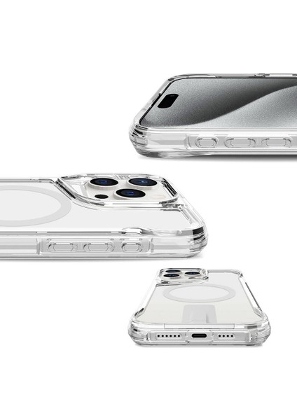 iPhone 15 Pro Kılıf Magsafe Şarj Özellikli T-Max Standlı Kılıf