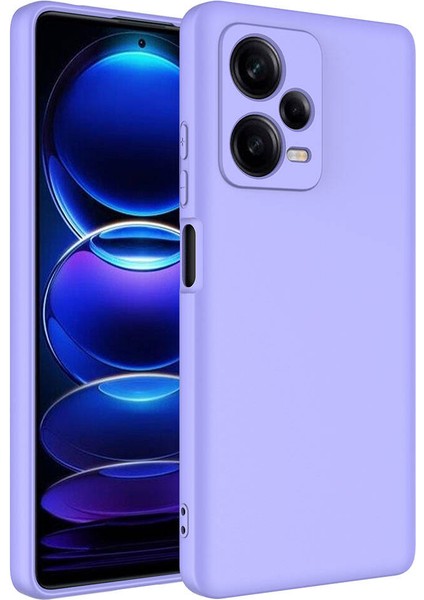 Xiaomi Redmi Note 12 Pro Plus 5g Uyumlu Kılıf Kamera Korumalı Içi Kadife Logosuz Mara Lansman Silinebilir Kılıf Lila