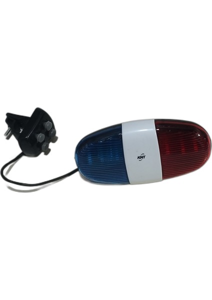 Bisiklet Polis Korna 4 Farklı Siren Sesi 6 LED Işıklı Polis Kornası