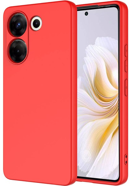 Tecno Camon 20 Pro 5g Uyumlu Kılıf Kamera Korumalı Içi Kadife Logosuz Mara Lansman Silinebilir Kılıf Kırmızı