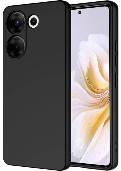 Case 4u Tecno Camon 20 Pro 4g Uyumlu Kılıf Kamera Korumalı Içi Kadife Logosuz Mara Lansman Silinebilir Kılıf Siyah