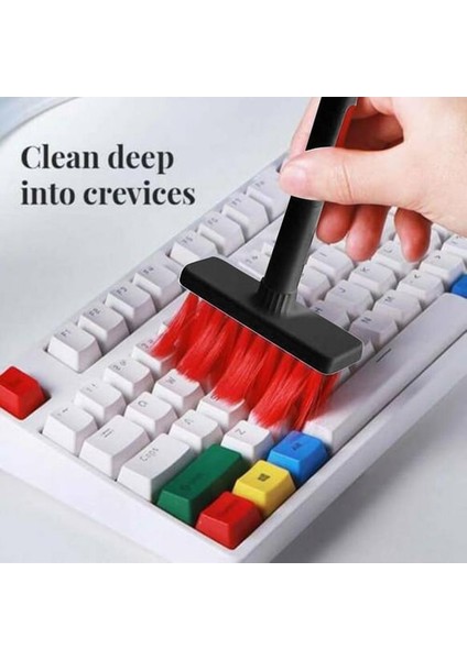 Çok Fonksiyonlu 5 'i 1 Arada Temizleme Kalemi Bilgisayar ve Bluetooth Kulaklık Temizlik Kiti Beyaz 5 In 1 indirimleri