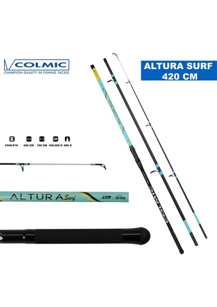 Altura 4.20 Mt 3P 100-200 Gr Surf Olta Kamışı