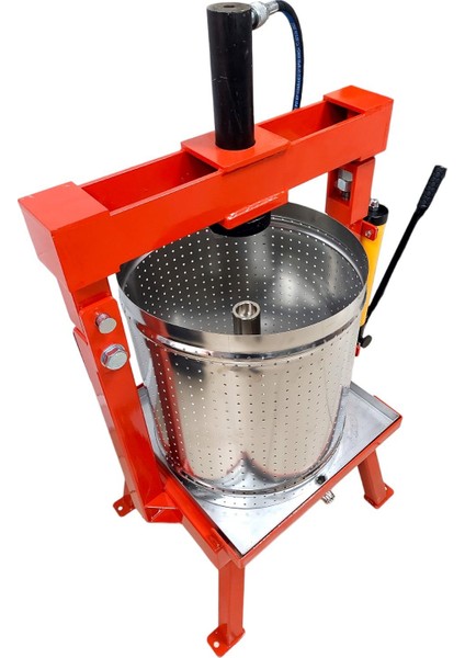 Pistonlu Paslanmaz Çelik Meyve Sıkma Presi 50 Litre