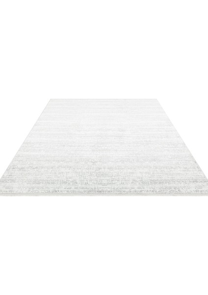 Sateen St 101 L.GREY Açık gri Kaymaz Tabanlı Makine Dokuma İnce Halı