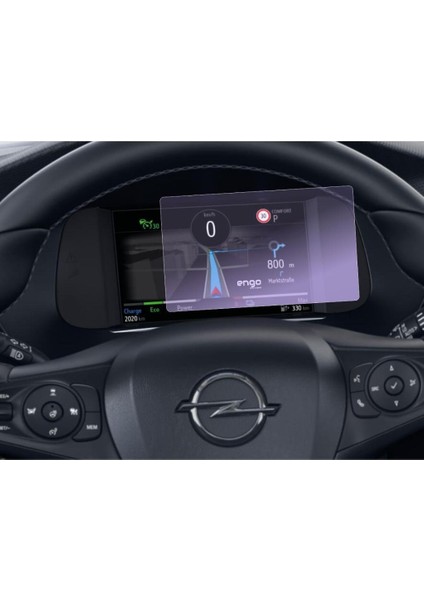 Opel Corsa Elektrikli Gs 7" Dijital Gösterge Ekran Koruyucu Şeffaf