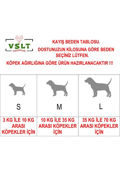 VSLT Handmade Stoperli Eğitim Tasma Kayış Bir Arada Köpek Eğitim Kayışı