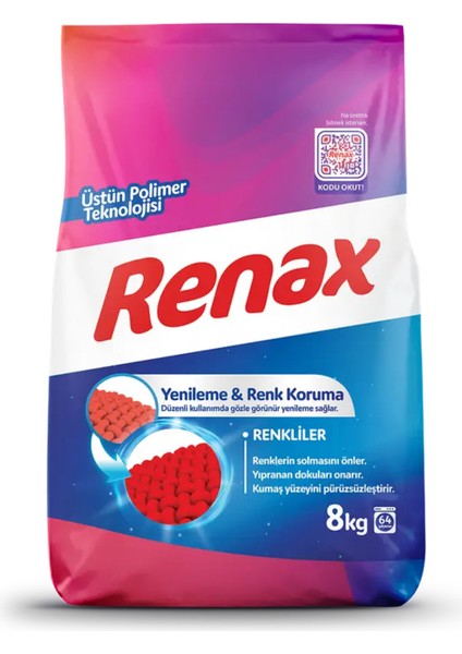 Renkliler Toz Çamaşır Deterjanı 8 kg
