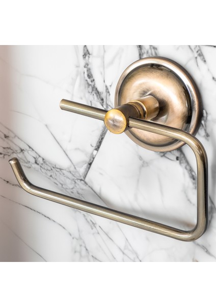 Banora Antiq Lux Açık Tuvalet Kağıtlığı, Paslanmaz Metal, Antik Bronz