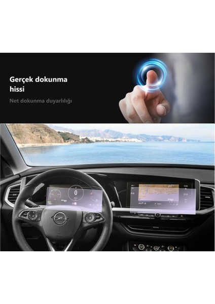 Opel Grandland Ultimate Ekran Koruyucu Multimedya ve Gösterge Şeffaf