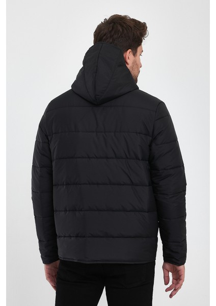 Erkek Fermuarlı Kapuşonlu Mont Rd24Ke0K5546