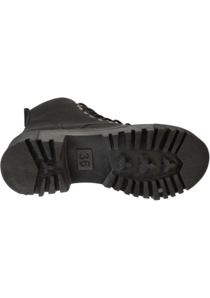 Kadın Siyah Mat Bağcıklı Fermuaralı Termo Taban Postal Bot fırsatları