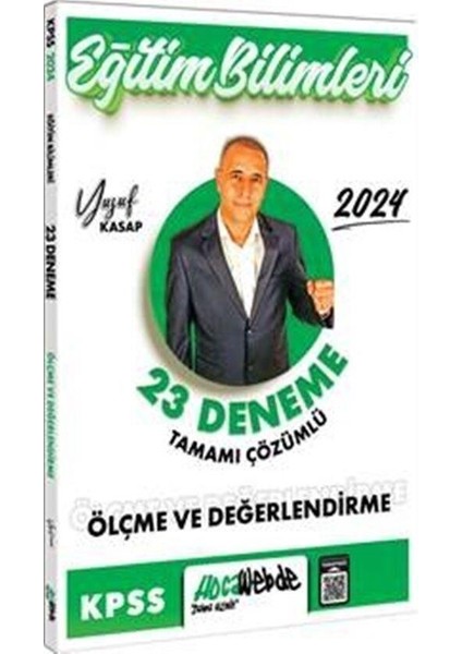 Hocawebde Yayınları 2024 KPSS Eğitim Bilimleri Ölçme ve Değerlendirme Tamamı Çözümlü 23 Deneme