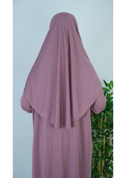 Gül Kurusu Fermuarsız Pratik Namaz Elbisesi