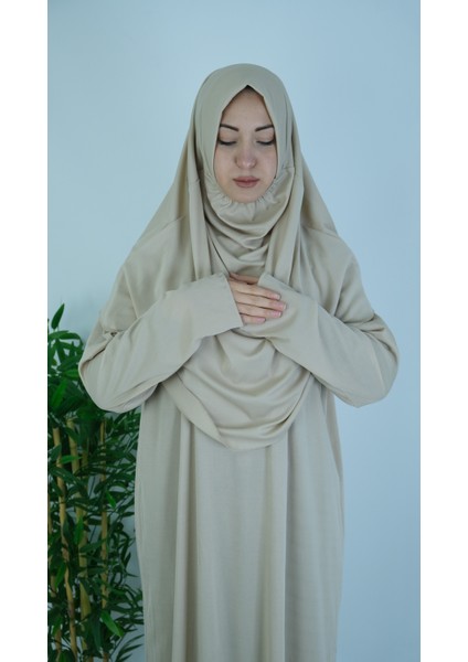 Vizyon Fermuarsız Pratik Namaz Elbisesi