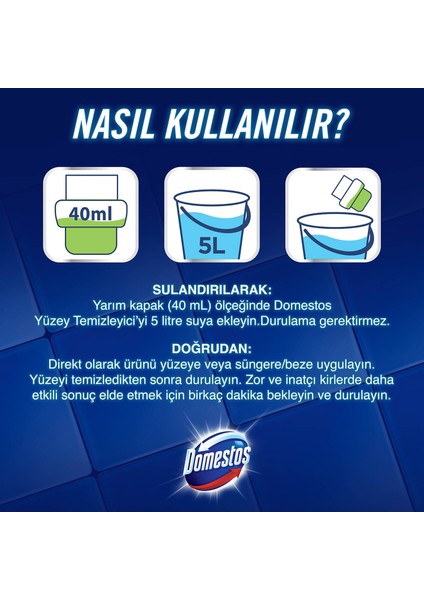 Yüzey Temizleyici Bahar Çiçekleri Maksimum Hijyen Tüm Yüzeyler Için 1500 ml x 3 Adet