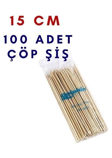 15 cm 100 Adet Izgara Bambu Çöp Şiş