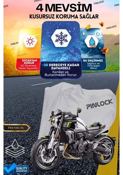 Cf Moto Clx Su Geçirmez Dayanıklı Motosiklet Brandası (Tokalı)