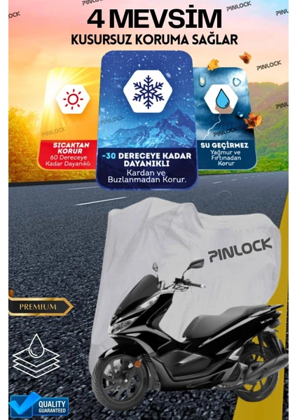 Honda Pcx Su Geçirmez Dayanıklı Motosiklet Brandası (Tokalı)