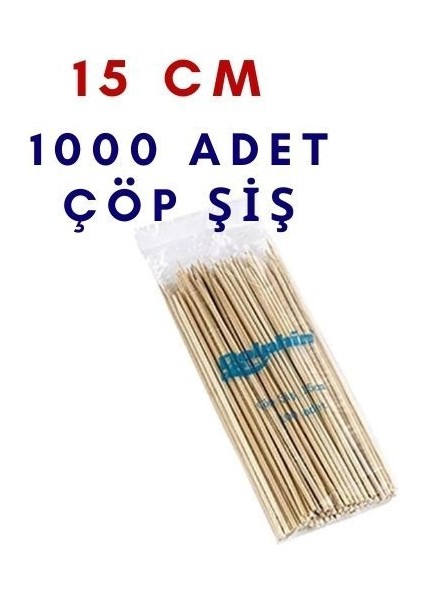 15 cm 1000 Adet Izgara Bambu Çöp Şiş