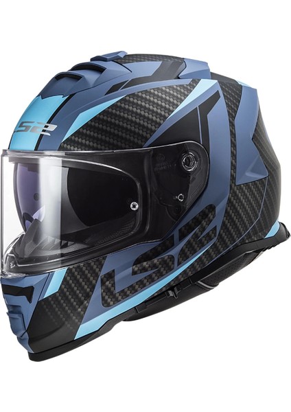 Stormm 2 Racer Mat Mavi Kask