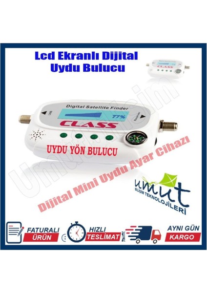 Dijital Uydu Yön Bulucu Uyduyu Bulduğunda Buzzer Bip ile Ikaz Verir Dijital Uydu Bulur