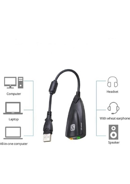 USB To Ses Kartı Sanal 7.1 Series 5hv2 12 Kanal Ekolayzer fiyatları