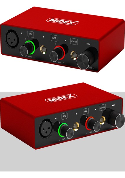 GLX-600 Pro Üst Kalite Stüdyo Ses Kartı 2 Giriş 2 Çıkış fırsatları