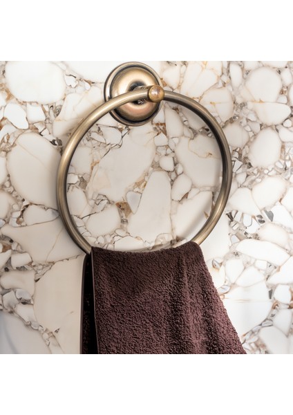 Banora Antiq Lux Yuvarlak Havluluk, Banyo, Mutfak, Askılık, Paslanmaz Metal, Bronz