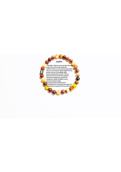 Jasper 6mm Doğal Taş Bileklik fiyatları