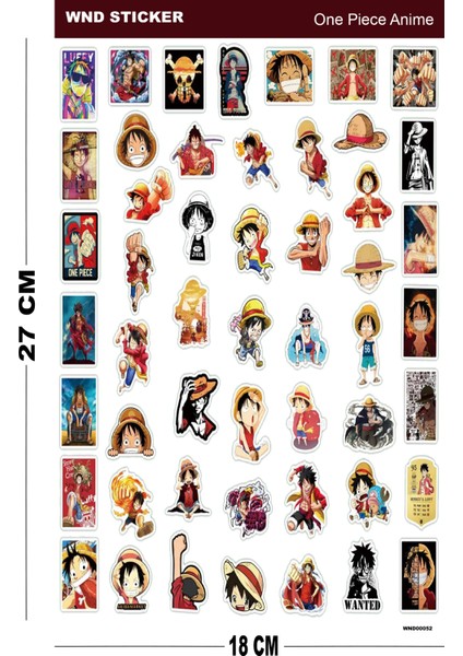One Piece Anime Manga Sticker Seti fiyatları