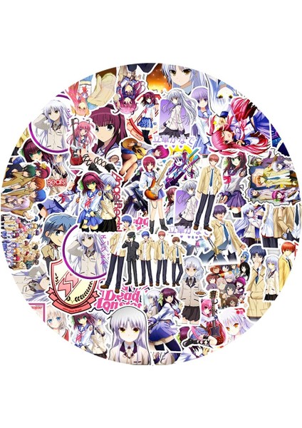 Anime Angel Beats Sticker Seti