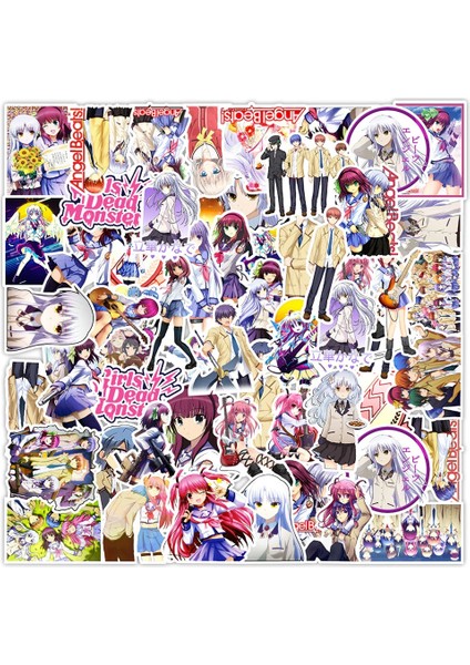 Anime Angel Beats Sticker Seti