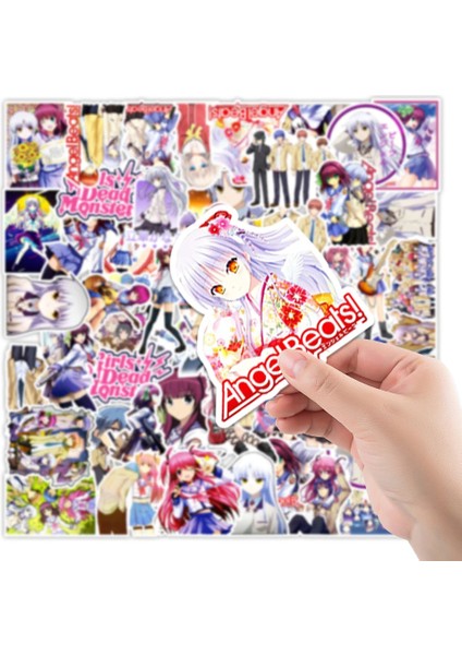 Anime Angel Beats Sticker Seti