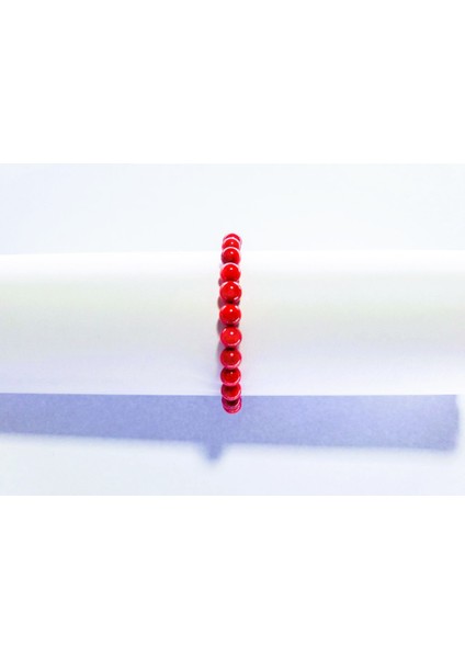 Mercan 6mm Doğal Taş Bileklik fırsatları