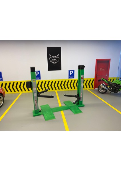 1:24 Ölçek Hareketli Lift (Yeşil) fırsatları