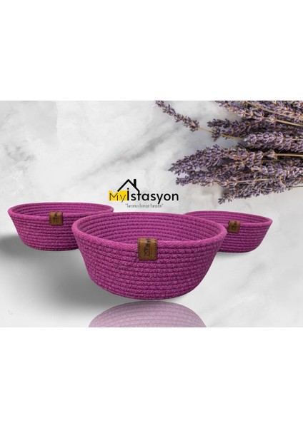 Hasır Sepet Takımı,jüt Halat Sepet,banyo Organizeri %100 Doğal Dikişli 3 Adet 16X18X20 cm fiyatları