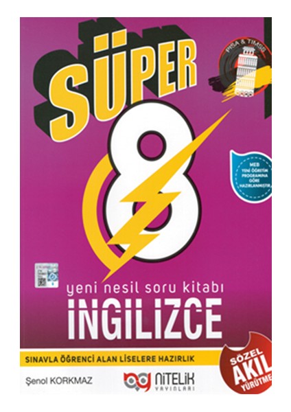 Nitelik Yayınları 8. Sınıf LGS Yeni Nesil İngilizce Soru Kitabı