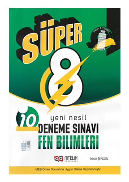 8. Sınıf LGS Yeni Nesil Süper Fen Bilimleri 10 Deneme Sınavı