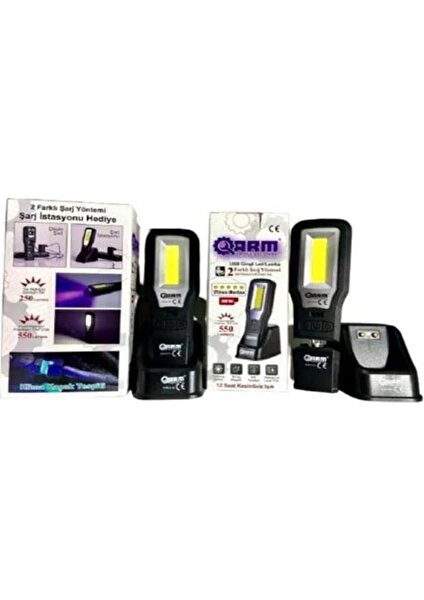 Ultraviyole LED Lamba Ultra Güçlü Fener Minimum 12 Saat Pil Ömrü 550 Lumens