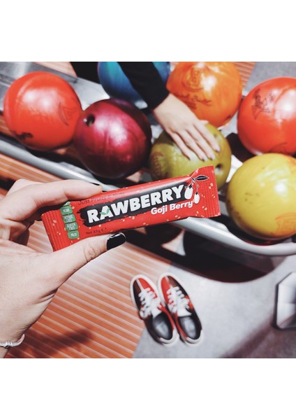 Goji Berry Şeker Ilavesiz Vegan Glutensiz Kuruyemiş Bar 15'li