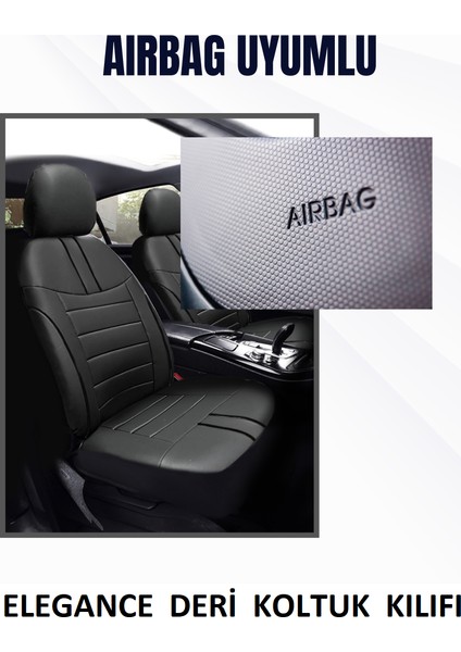 Kia Ceed Binek ve Tic. Araçlar Için Uyumlu Elegance Deri Modüler Koltuk Klf Set