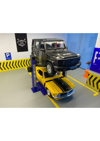 1:24 Ölçek Hareketli Lift (Lacivert)